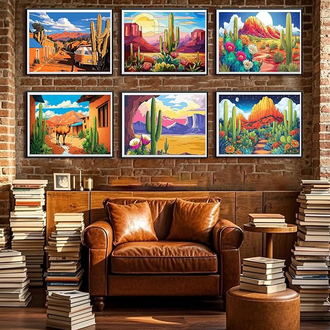 Leatrice 6 Pack Landscape Diamond Painting Kits - Image 5