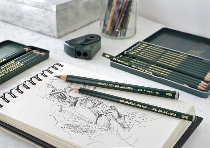 Faber-Castell 9000 Graphite Sketch Pencil Sets Art 8B - Image 4