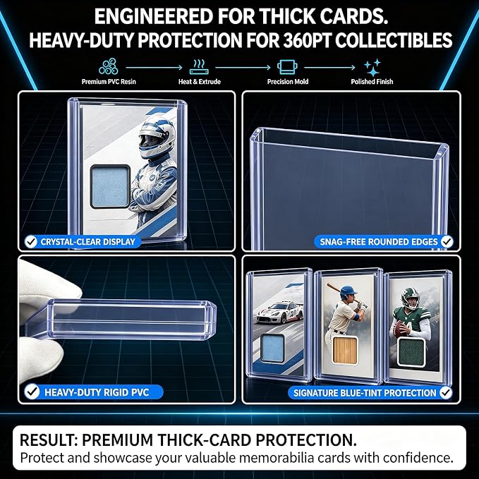 DEDC 20 Top Loader Thick Card Load Holder Storage - Image 2