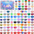 600 Pieces Assorted European Craft Beads Large Hole Lampwork Spacer Beads by AIPRIDY