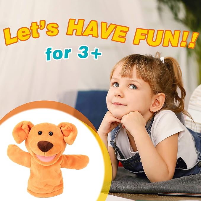 Easfan Puppy Hand Puppet Soft Animal Plush Toy - Image 8