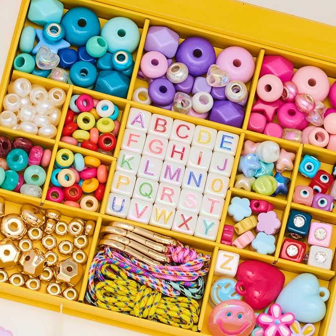 MYCUTEY DIY Keychain Making Kit-Big Beaded Keychain & Bag Charm Craft Supplies - Image 2