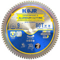 Aluminum Cutting Circular Saw Blade, Medium Aluminum,The Cutting Head uses a Special Anti-Heat Sticking Coating with high Finish and Long Life,NFM 9 inch 80-Tooth 1" -TA