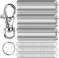 LEOBRO 240PCS Lobster Claw Clasps and Key Rings, Keychain Making Kit, by LEOBRO