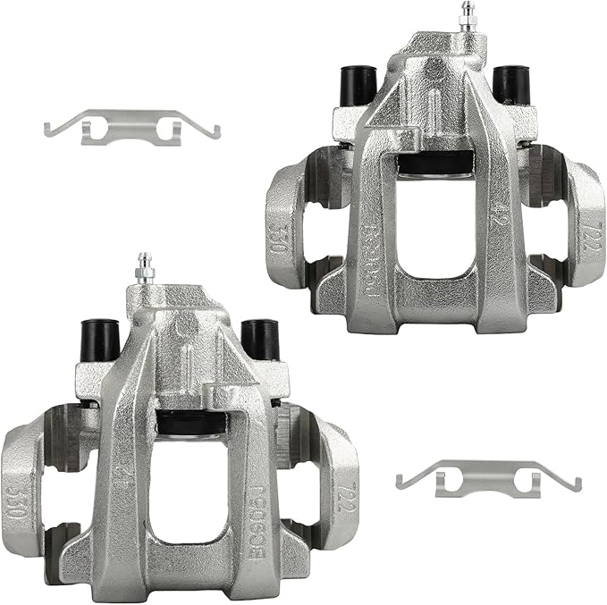 cciyu Rear Left & Right Brake Calipers Assembly w/Bracket 19B3314 19B3315 For Mercedes-Benz For GL320/For GL350/For GL450/For GL550/For ML320/For ML550/For R320/For R350