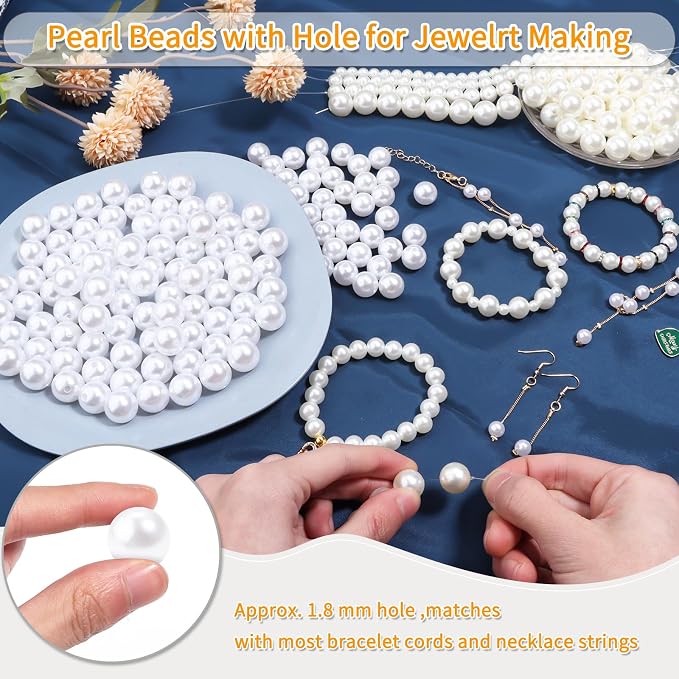 1000pcs Red 6mm Pearl Beads - Image 3