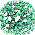 Mixed 1400pcs AB Colour Gems Jewels Flatback Rhinestones, Face Art Gem Jewel by Unknown