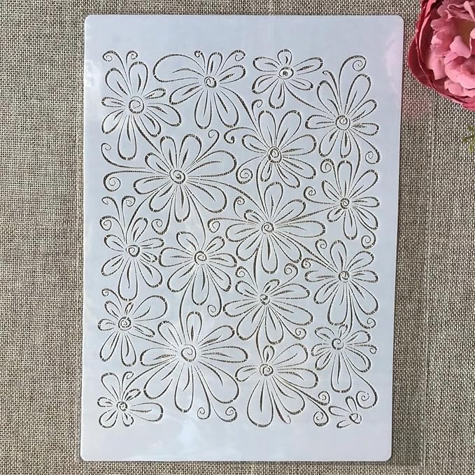 TIAMECH A4 Reusable Daisy Stencil - Image 2
