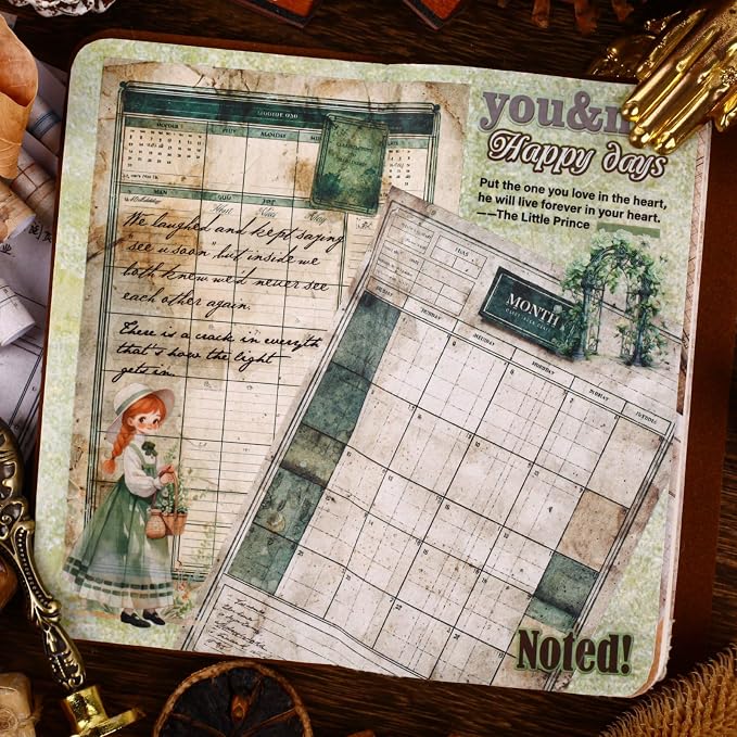 180 Sheets Aesthetic Daily Schedule Scrapbook Paper, 4x5.5 Functional Planner - Image 7