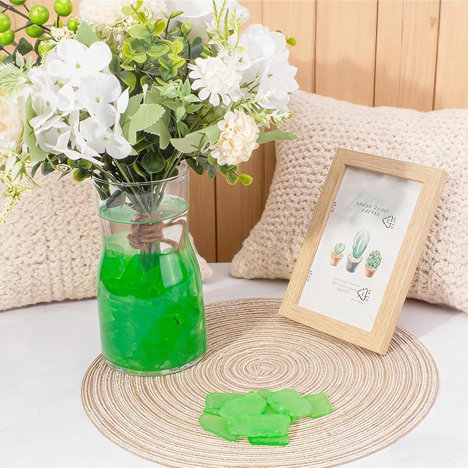 Keedolla Tumbled Sea Glass for Crafts - 40 OZ Green Frosted Seaglass Pieces for - Image 5