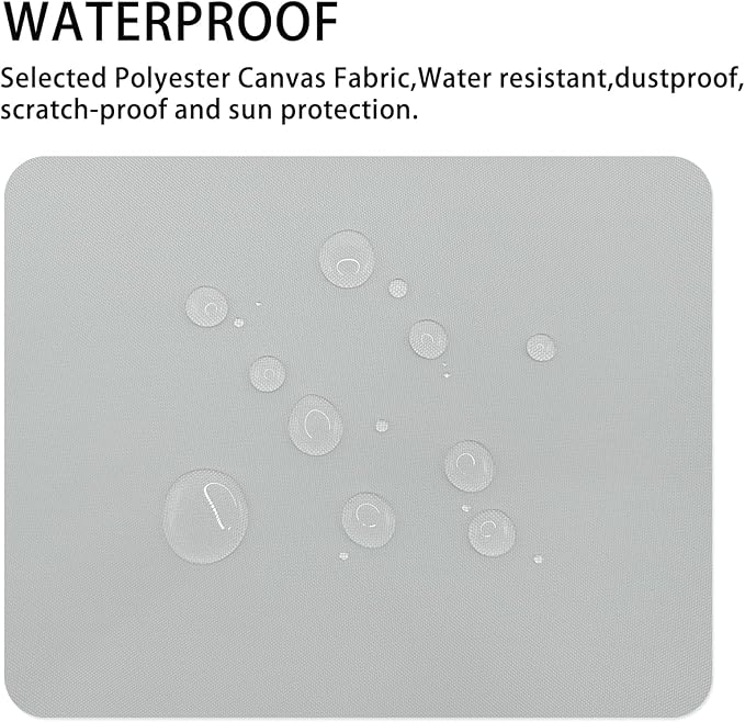 Canvas Repair Patch 9×11 Inch 3Pcs Waterproof Self-Adhesive Fabric Repair Patch for Tents,Boat Cover,Pop Up Canopy,Patio,Bags,Car Seats,Sofas,Furniture Cover(Light Grey)
