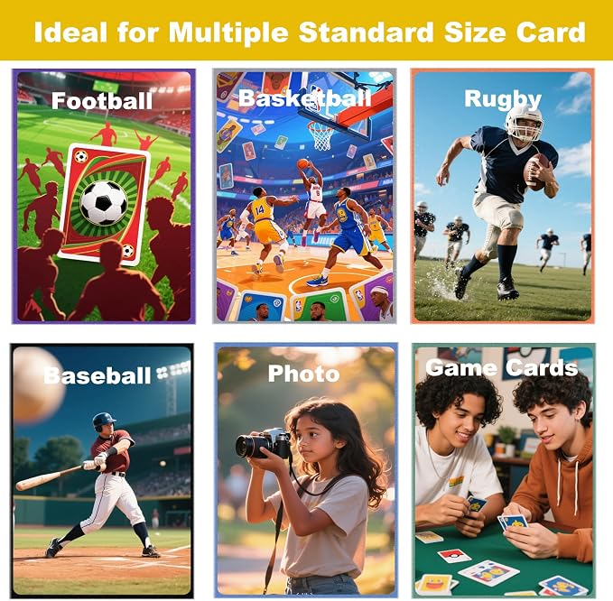 Premium Card Sleeves, 150 Sleeves 2.6''x3.6'' Compatible - Image 5