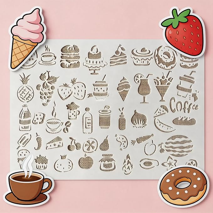 TIAMECH A4 Reusable Fruit Juice Stencil - Image 5
