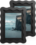 4x6 Wavy Picture Frame With Mat by Unknown