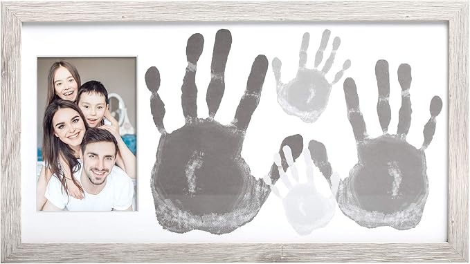 Kate & Milo DIY Family Handprint Frame Kit, Family Photo Keepsake, Kids Craft by KateMilo