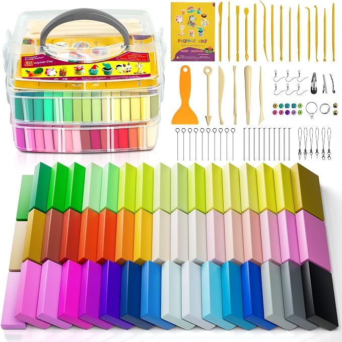 Aestd-ST Polymer Clay 52 Colors, Oven Bake Modeling Clay by Aestd-STqualityclay