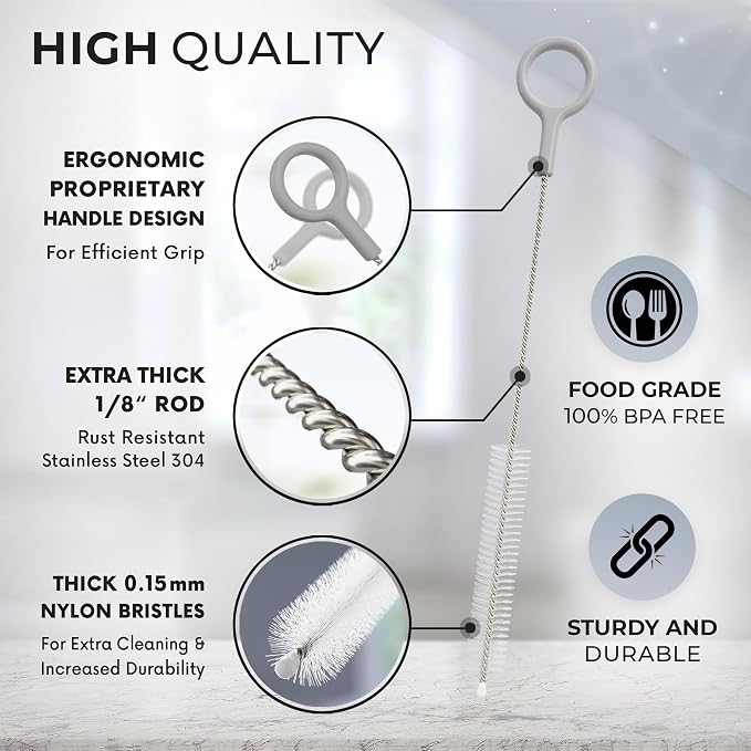 Buenalife Heavy Duty Cleaning Brushes Set of 8 - Image 3