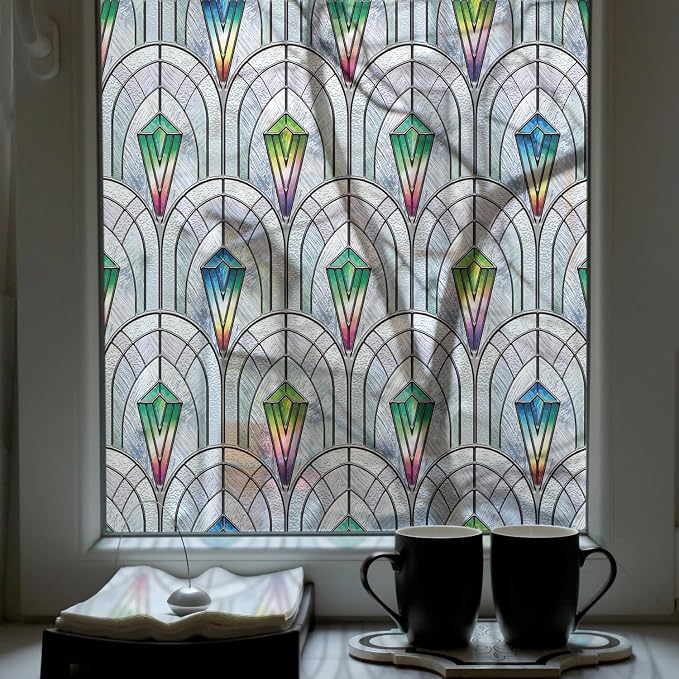 3D Vintage Stained Glass Window Film - Image 3