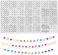 ARTDOT 1400 PCS Letter Beads for Jewelry Making Kit, 28 Styles Alphabet Beads by ARTDOT