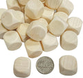 100 Pack Wooden Dice Unfinished Wood Cube Small Blank Square Blocks by Cregugua