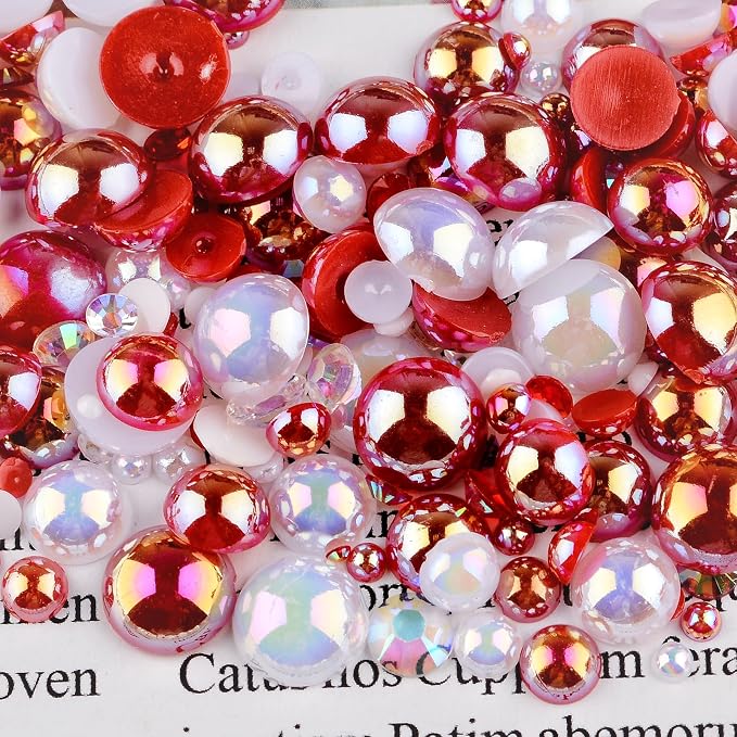 3900+ Pcs Rhinestones and Pearls Kit, 2-10mm Flatback Gems - Image 4