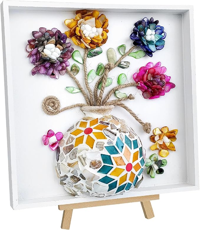 DIY Vase Mosaic Painting Kit, DIY Mosaic Arts and Craft Kits by Kssiaz