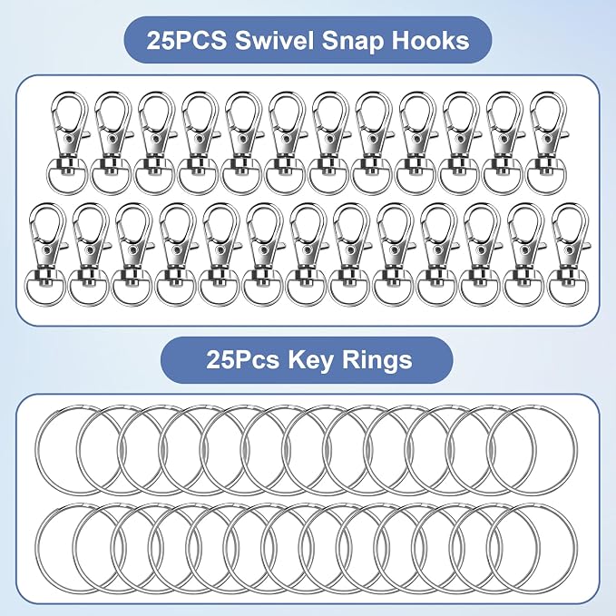 Logosophia 50 PCS Premium Keychain Making Kit - Image 4