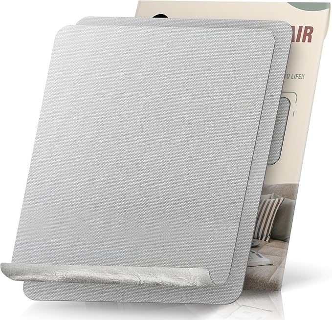 2 Pieces 9 x 11 inch Canvas Repair Patches Canvas Fabric Patch Self-Adhesive Canvas Repair Tape Waterproof Outdoor Gear Repair Patch Kit for Boat Cover Awning Sofa Chair Couch Tent Bag (Light Gray)