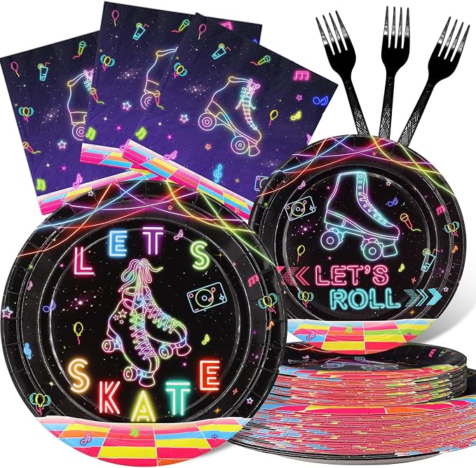 Roller Skating Party Decorations Set by Outego