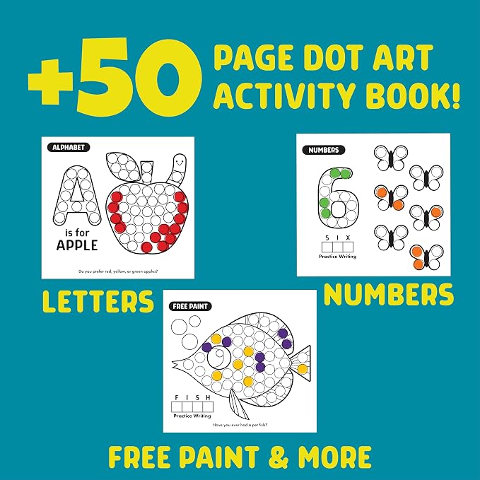 Chuckle & Roar - Dot Art Activity Kit - Mess Free Washable Markers - Image 2