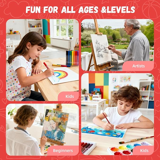 Simetufy 12 Pack 9 x 12 inch Canvas Boards - Image 2