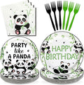 96 Pcs Panda Birthday Party Decorations by Greencian