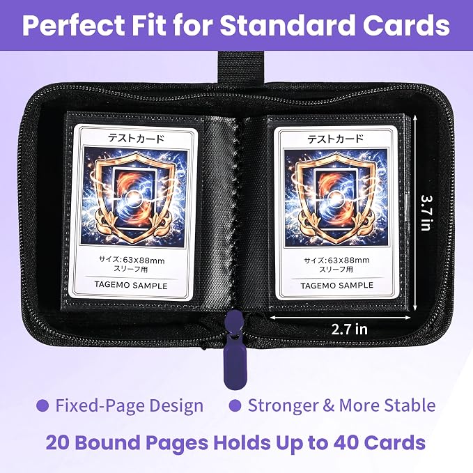 Mini Trading Card Binder Album, 1 Pocket Card Binder - Image 3