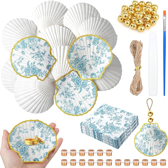 Gilprop 12 Pcs Large Scallop Shells by Gilprop