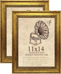11x14 Picture Frame with Real Glass set of 2-Vintage Frames by TKYGU