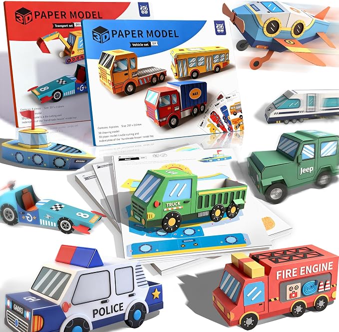 2 Themes in 1, 3D Paper Model Kits by Flamax