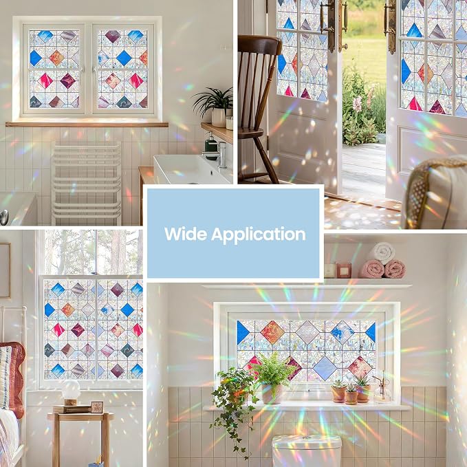 ADD.HERES Window Privacy Film, Stained Glass Decorative Static Cling, Removable - Image 7