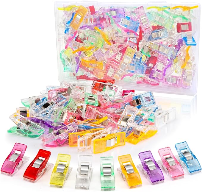 Sewing Clips, Fabric Sewing Binding Crafting Clips, Bag Clips, Sewing Tools by KOLUPA
