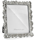Cuspin Silver 8x10 Picture Frame, Vintage Silver Ornate Palm Leaves Textured by Cuspin