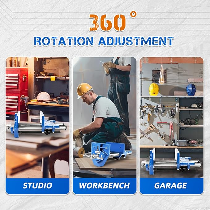 7 Inch Woodworking Vise, Heavy-Duty Cast Iron Wood Working Vise Quick Release Lever for Workshop and Home Use