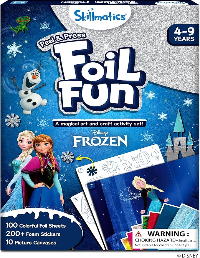 Skillmatics Foil Fun – Disney Frozen, Mess-Free Art by Skillmatics