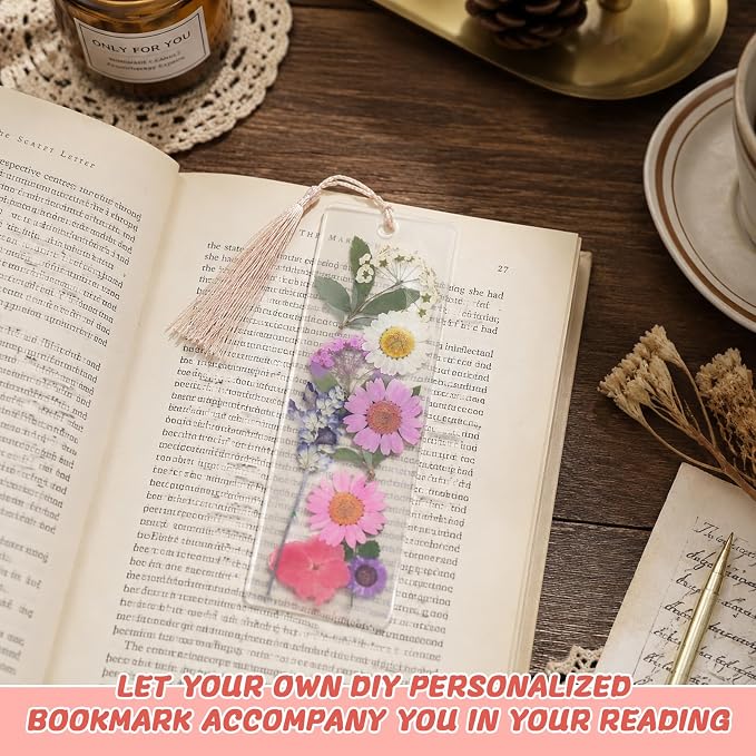440 Pcs Pressed Flower Bookmark Kit, Handmade Craft - Image 6