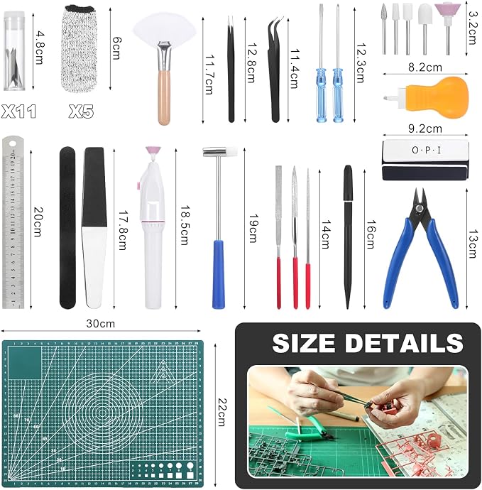 29PCS Gundam Model Tools Kit, Model Basic Tools Kit, Hobby Building Tools Kit - Image 2