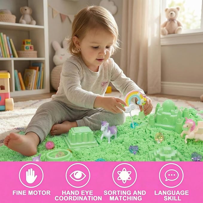 Carolart Unicorn Sensory Bin, Sand Box Kit - Image 7
