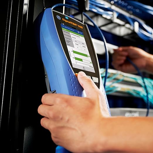 TREND Networks | R157003 | SignalTEK 10G Pro | Touchscreen 10G Ethernet Troubleshooter & Bandwidth Tester Kit | with Fiber & Network Testing, WiFi Connectivity & Built-in PDF Reporting