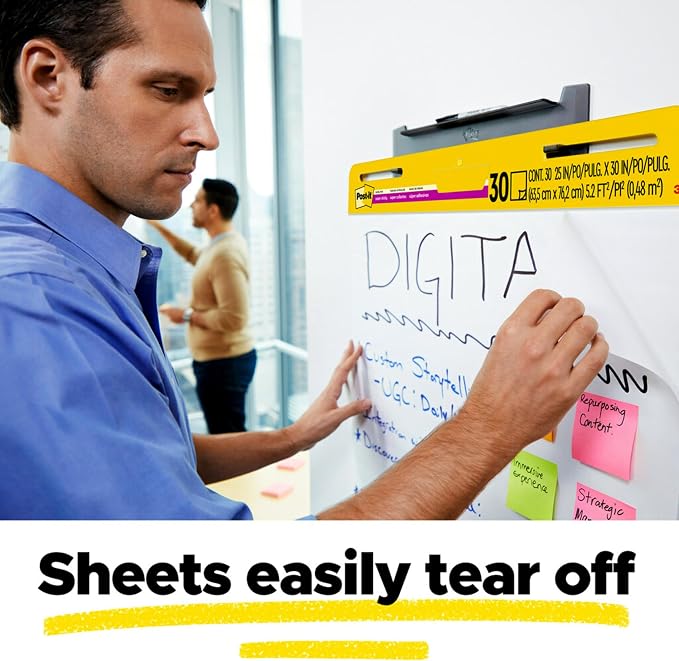 Post-it Super Sticky Easel Pad, 25 x 30 Inches, 30 Sheets/Pad, 6 Pads, Large - Image 8
