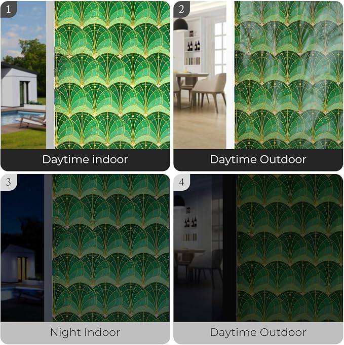 3D Stained Glass Window Film, Decorative Window Privacy Film - Image 6