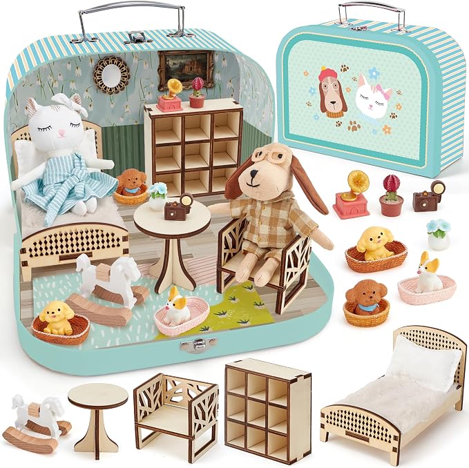 TUZT Portable Dollhouse Suitcase by TUZT-US
