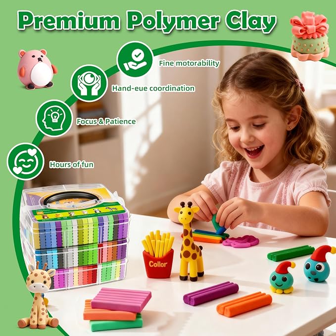 ARTpar Polymer Clay Kit 72 Colors, Modeling Clay - Image 3