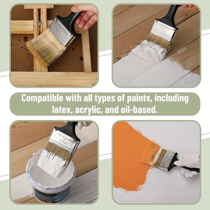Bates- Paint Brushes, 4 Pack, Flat Paint Brushes | - Image 5
